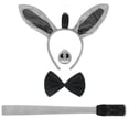 thumbnail image 6 of SJLDQY Carnival Womens Donkey Dress Up Sexy Headwear Accessories Outfits Party Stage Performance Clothes Set, 6 of 6