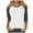 Dark Gray, variant on Trendfront Womens Summer Crew Neck 3/4 Sleeve T-Shirts Color Block Raglan Sleeve Tees Baseball Style Sporty Apparel Wear Tops