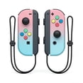 thumbnail image 1 of Wireless Controller for Nintendo Switch with Wrist Strap,Left and Right Joypad Controllers Compatible with Switch/OLED/Lite,Support Dual Vibration/6-Axis Gyro/Motion Control/Wake-up(Pink-blue), 1 of 7