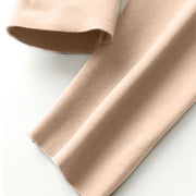 Sakmal Fleece Lined Tights for Women Footless 80D Skin Colored Leggings Soft Womens Tight
