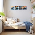 thumbnail image 2 of 4 Pcs Car Wall Art Framed Art Race Car Wall Decor Car Gifts Garage Decor Racing Car Canvas Print Art Decorative Painting Country Room Decor for Home Farmhouse Bedroom Kitchen Library Office-2, 2 of 5