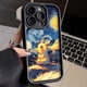 thumbnail image 3 of Funda de Pokémon con pintura al óleo para iPhone, carcasa protectora de silicona suave a prueba de golpes para modelos 14, 15 Pro Max, 13, 12, 11, X, XS, XR, 7, 8 Plus, SE 2020, 3 of 5