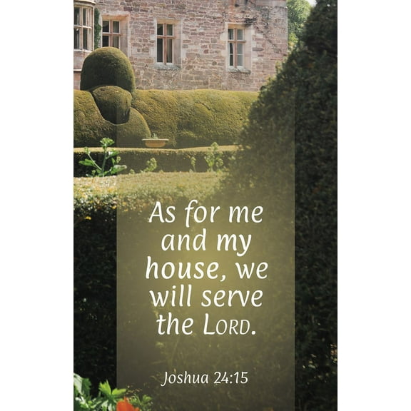 General Worship Bulletin: As for Me (Package of 100): Joshua 24:15 (Kjv), (Paperback)