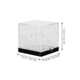 thumbnail image 2 of Crystal Display Acrylic Showcase Box for Home Decoration Black Material Designed for Mineral Display Case 1Pack, 2 of 5