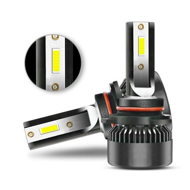 IRONWALLS 9005+9006 Combo LED Headlights 3600W 540000LM 6000K Cool White 4 Bulbs Kit