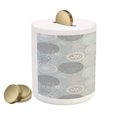 thumbnail image 2 of Abstract Piggy Bank, Circular Round Pastel Toned Lilac Flower Pattern Design, Ceramic Coin Bank Money Box for Cash Saving, 3.6" X 3.2", Pale Peach Blue Grey, by Ambesonne, 2 of 4