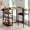 Brown, variant on EastVita Bar Stools Set of 2, Kitchen Bar Stools with Footrest, 25.5 Inches Upholstered Bar Chairs with Back, Counter Height Barstools for Counter Bar, Island, Easy Assembly, Rustic Black