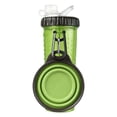 thumbnail image 2 of de agua para perros 2 en un de agua portátil para mascotas de agua y comida, Tazón de viajes - Verde Colco botella portátil, 2 of 7