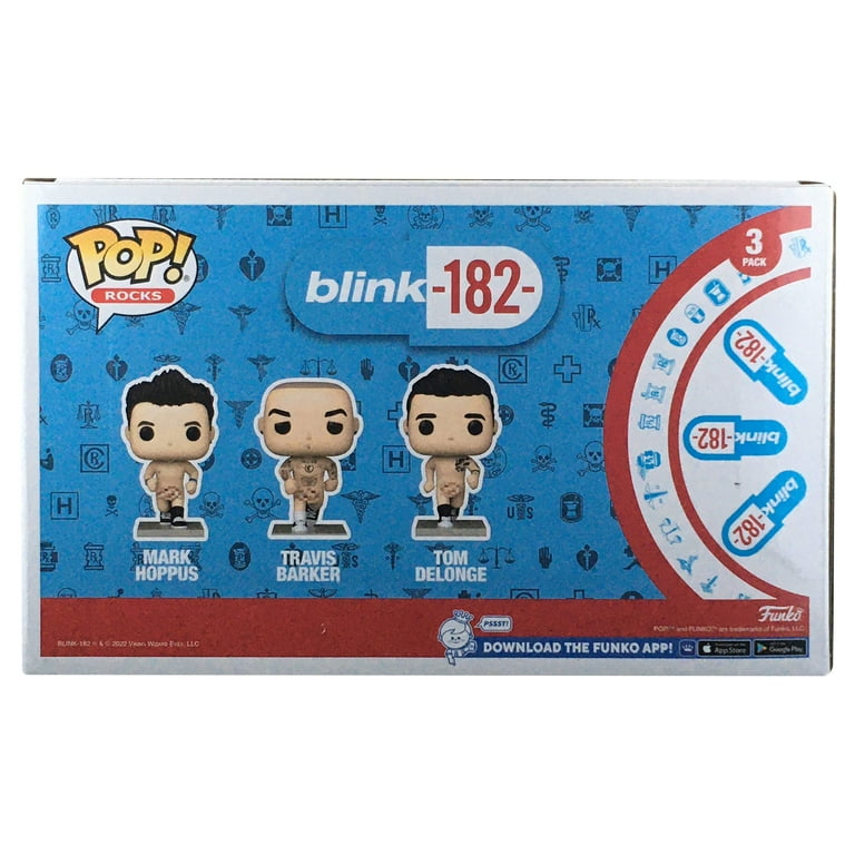 POP☆ Funko Rocks Blink-182 Vinyl Pop Music Band 3-Pack - Mark, Travis