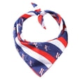 thumbnail image 1 of Capucha lavable para perro, babero, bandera americana, capucha cuadrada para perro, collar para perro del Día de la Independencia, collar para mascota gato, 1 of 5