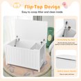thumbnail image 5 of Infans Wooden Cat Litter Box Enclosure W/ Top Opening Side Table Furniture White, 5 of 7