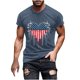 thumbnail image 2 of Tops para hombre, blusas y camisas de manga corta con cuello redondo para hombre, jersey informal de moda con estampado para hombre, camiseta de manga corta con cuello redondo, blusa de poliéster para, 2 of 5
