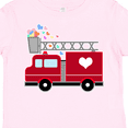 thumbnail image 4 of Inktastic Easter Red Firetruck with Pink Hearts Boys or Girls Toddler T-Shirt, 4 of 5