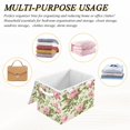 thumbnail image 7 of Storage Box With Lid 16.5x12.6x11.8In Foldable Stacked Household Storage Box Pretty Pink Rose, 7 of 7