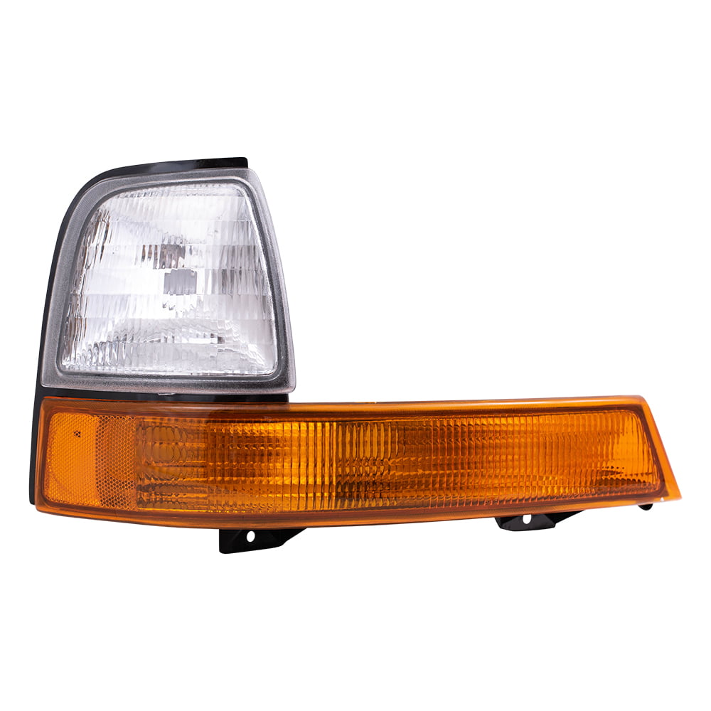 Passengers Park Signal Corner Marker Light Replacement with Amber & Clear Lamp for Ford Pickup Truck F87Z13200BA 