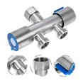thumbnail image 4 of 2 Uds Desviador de Grifo Manguera Exterior Adaptador de Enchufe Exterior Conector de Manguera de Agua Divisor de Manguera MáQuina Divisora de Grifo Bidireccional, 4 of 5