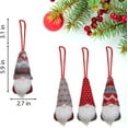 thumbnail image 2 of Dalrosia 8PCS Christmas Tree Hanging Gnomes Ornaments Handmade Swedish Tomte Gnome Hat Plush Scandinavian Santa Beard Ornaments for Christmas Tree Fireplace Home Decor, 2 of 6