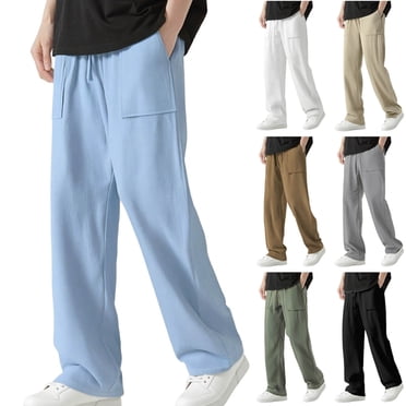 Paiwinds Men's Cuffed Cargo Jogger Pants Slim Fit Fleece Lined with Elastic Waist for Running, Athletic, Casual Wear and Daily Activities