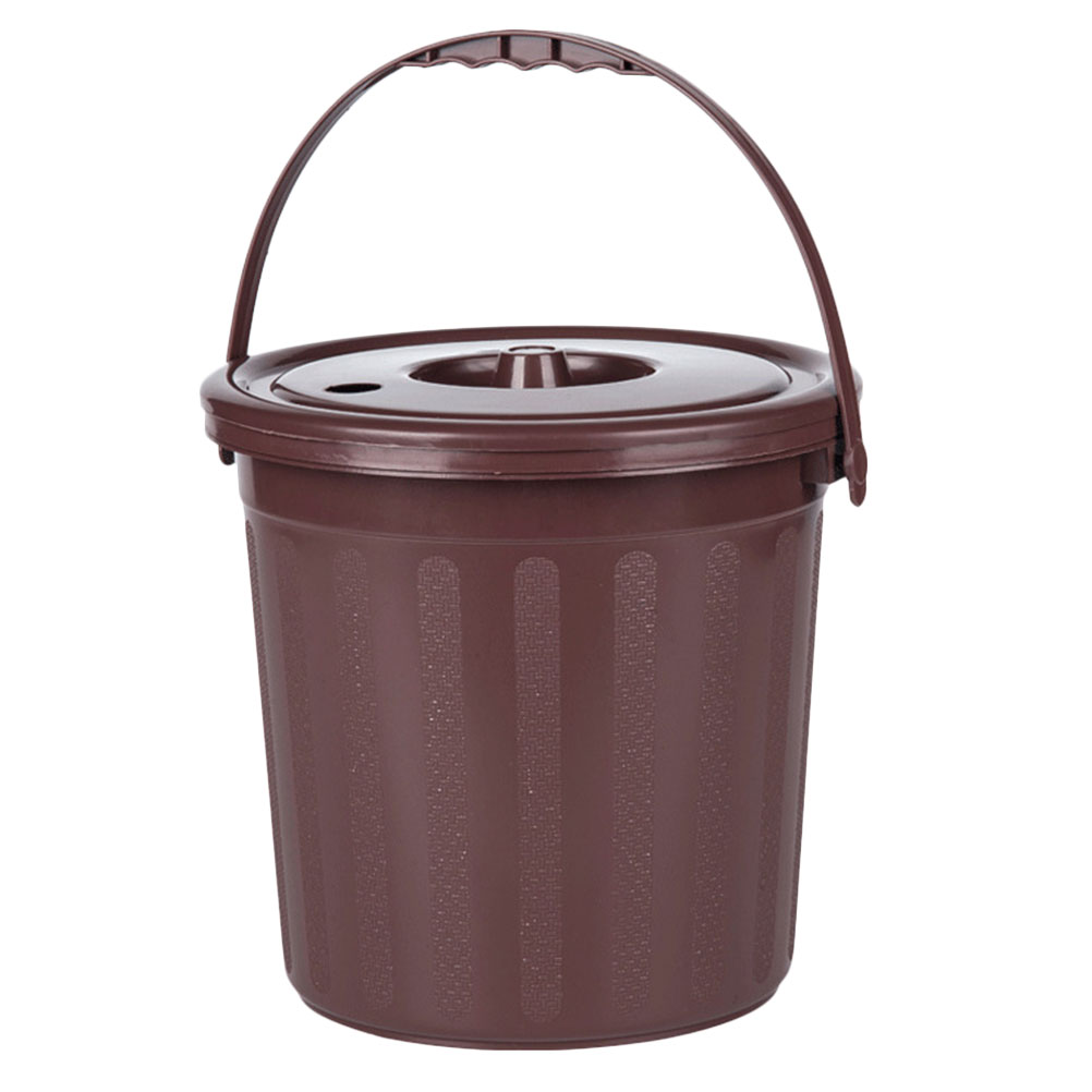NUOLUX Trash Can Tea Garbage Bin Coffee Box Waste Knock Leaf Small