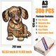 thumbnail image 3 of Brown Dog Irregular Wood Puzzle With Wooden Box, 3 of 4