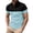 Light Blue, variant on Mens Short Sleeve Polo Shirts Casual Relaxed Fit Button Placket Tops Quick Drying Stretch Thin T-Shirt Mens Everyday Wear Light Blue Size S