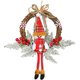 thumbnail image 1 of Corona De Navidad, Decoración De Puerta De Muñeco De Nieve Colgante Decoración De Corona De Árbol De Navidad Al Aire Libre para Su Puerta, Pared O Ventana Chimenea Pared Ratán, 1 of 5