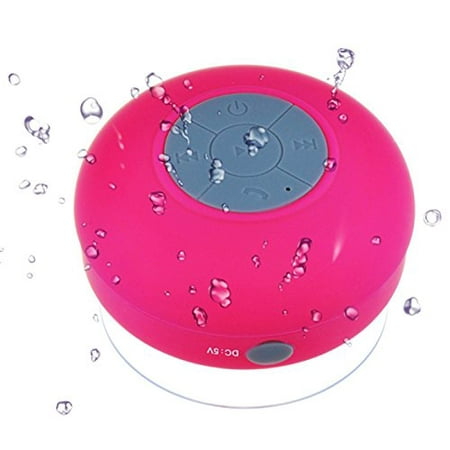 Mosos® Bluetooth Wireless Waterproof Shower Speaker: Black,water Proof Bluetooth 3.0 Speaker, Mini Water Resistant Wireless Shower Speaker, Handsfree Portable Speakerphone with Built-in Mic, 6hrs of