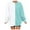 #0224-Sky Blue, variant on Oversized Gift Long Sleeve shirt for Women Black and White Color Block Crewneck Sweatshirts Trendy Pullover Loose Y2K Clo thes