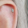thumbnail image 6 of Tiny Marquise Crystal 3A CZ Push Pin Piercing Earring, 6 of 14