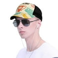 thumbnail image 4 of Picia Vintage Cup Pattern Trucker Hat,Baseball Cap,Sun Protection Cap,Stylish Headwear,Leisure Cap,Outdoor Sports Cap, 4 of 7