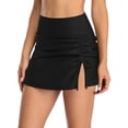 thumbnail image 3 of STARVNC Women High Waisted Drawstring Side Split Swimwear Skirt, 3 of 5