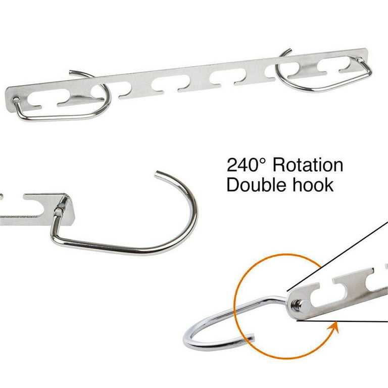 2/4/6/8/10pc Metal Wonder Closet Hanger Organizer Hook Space Saving Clothes  Rack