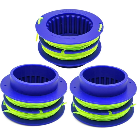 Weed Eater String 0.080" 16FT for Kobalt KLS 124-03,Replacement Spool Line for Kobalt 24V Max String Trimmer,Dual-line Trimmer Spool,3 Pack