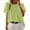 Light Green, variant on Women Basics Tees Women's T Shirts For Everyday Wear Short Sleeve Crew Neck Lace Hollow Design For Summer Pairs Well With Jeans,Pink M