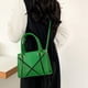 thumbnail image 5 of Bolso de hombro para mujer, estilo retro, clásico, de piel sintética, tipo sobre, con cremallera, color verde, 5 of 5