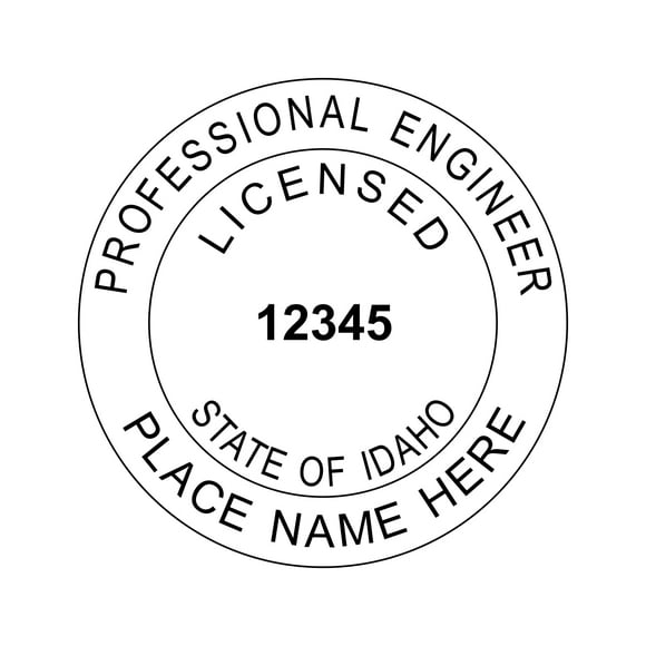 Self Inking Stamp Engineer Stamp Custom Rubber Stamp Personalized Stamp Ink Stamp Ideal 500 Round Rubber Stamp Engineer Stamp for State of Idaho