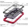 thumbnail image 2 of ELEHOLD Waterproof Case for iPhone 15,Built-in Screen Protector Full-Body Rugged Military Grade Shockproof IP68 Underwater Dustproof Heavy Duty Magnetic Case for iPhone 15 -6.1",Red, 2 of 10