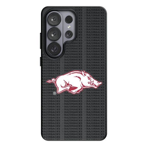Keyscaper Arkansas Razorbacks Text Backdrop Galaxy Magnetic Bump Case