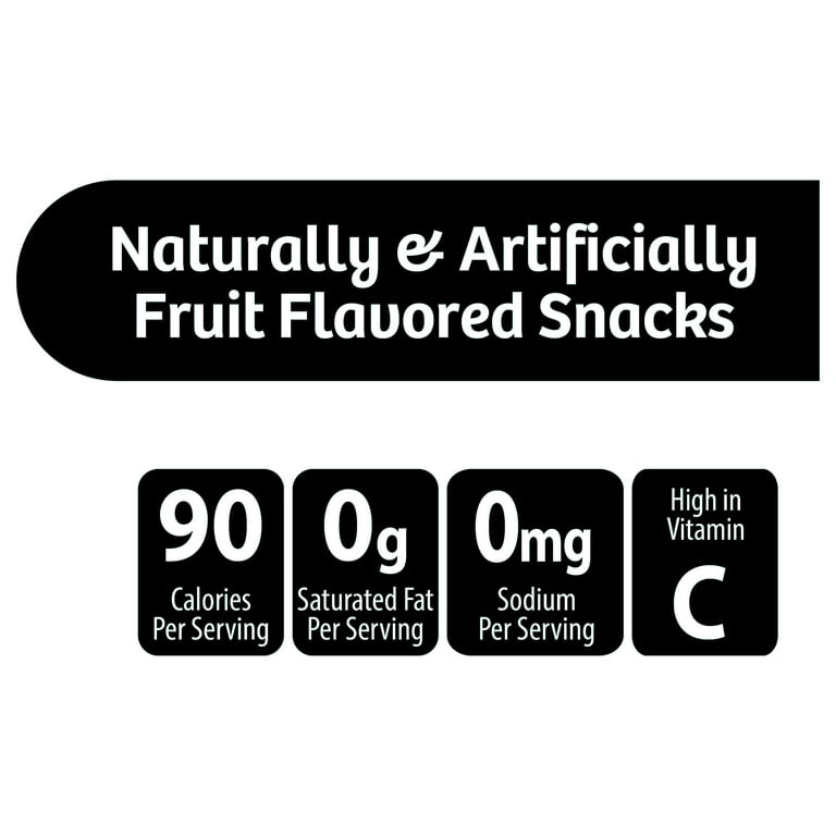Great Value Fruit Smiles Snacks, Original Flavors, 40 Count