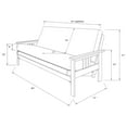 thumbnail image 4 of Kodiak Furniture Monterey Futon with Canadian Print Mattress in Barbados/Brown, 4 of 9