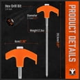 thumbnail image 3 of Estacas para tienda de campaña HORUSDY Heavy Duty, paquete de 20 con cuerdas y tirador en T, 3 of 8
