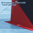 thumbnail image 3 of Lumiparty Pop Up Ice Fishing Tent with 49Ft LED Light Strip, Windproof Portable Hub Design, Fits 3-4 People, Red, 3 of 8