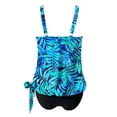 thumbnail image 7 of Levmjia Women's Adjustable Straps Printed Tankini Swimsuit Set with Built - in Bra No Underwire 100% Polyester Swimwear, S - 2XL, 7 of 7