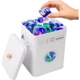thumbnail image 2 of Skywin Metal Laundry Pod Container with Lift-Up Lid Wooden Handle for Laundry Room Organization, Dishwasher Pods Container (White), 2 of 7