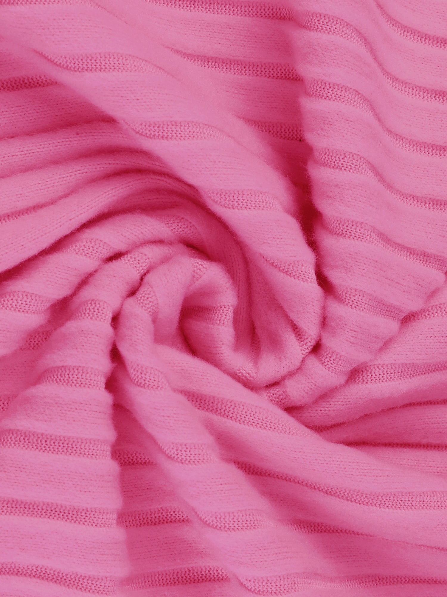 DARING DIVA Women's Ribbed Knit Sweater Pullover Pajama Set XS Hot Pink
