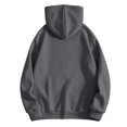 thumbnail image 7 of Zynoxe Men's Hooded Sweatshirt with Side Pockets & Elastic Cuffs Hem Zip Up Drawstring Hoodie Fashionable Printed Sweatshirt for Men Versatile Solid Color Long Sleeve Sweatshirt Jacket L, 7 of 7