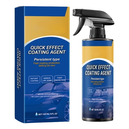 Dwellin Car Coating Spray Quick Effect Polish Agent Waterless Wash Wax Hydrophobic Protection for Cars Boats Motorcycles RVs 120ml