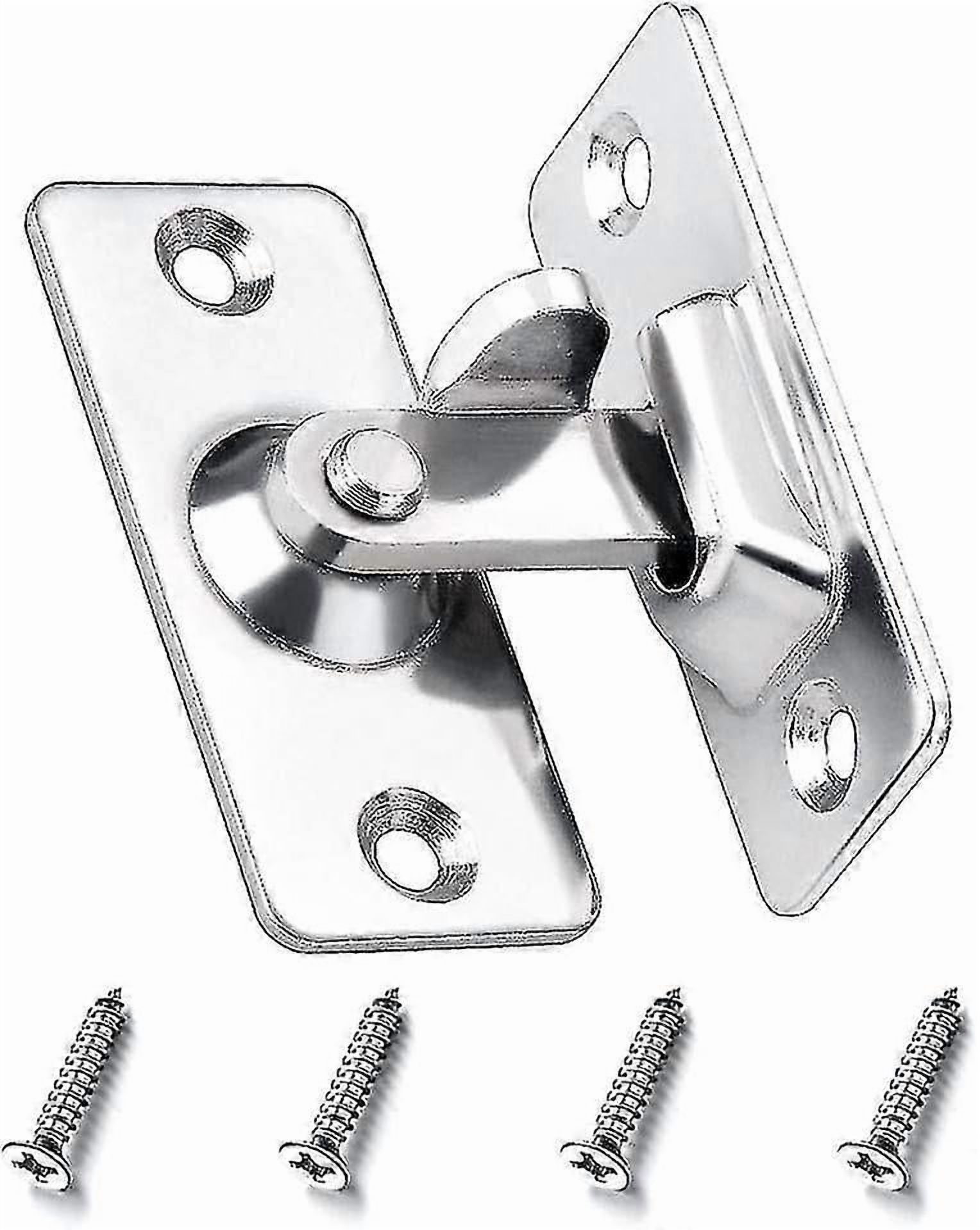 90 Degree Angled Door Latch Safety Lock Sliding Door Hasp Stainless ...
