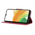 thumbnail image 4 of For Samsung Galaxy A55 5G Case Butterflies Flower Leather Wallet Flip Phone Cover - Red, 4 of 5