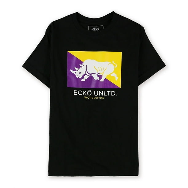 Ecko Unltd. Playera grafica Core Flag Rhino para hombre negra mediana Ecko Unltd. Camiseta grafica Walmart en linea